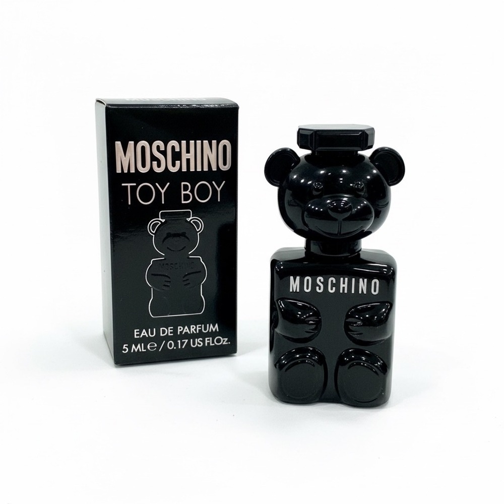Moschino Toy Boy Eau de Parfum Men 5ml 0.17oz Mini Black Teddy Bear Fragrance